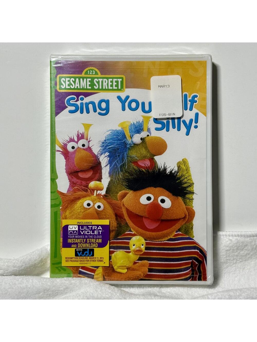 Sesame Street Sing Yourself Silly DVD New Sealed Kids Music Big Bird Ernie